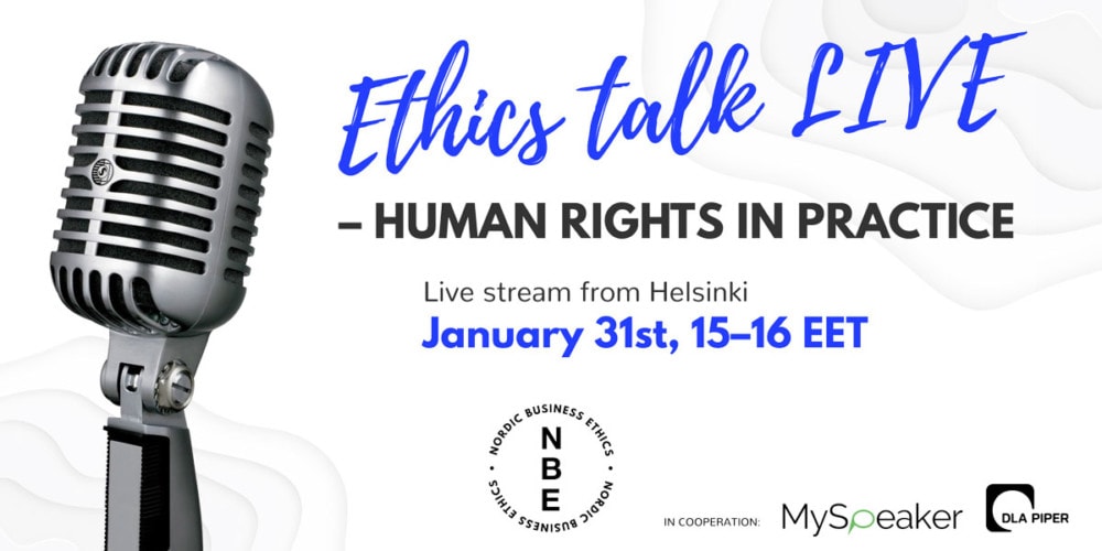 Recording available: January 31 – Ethics Talk LIVE: Human Rights