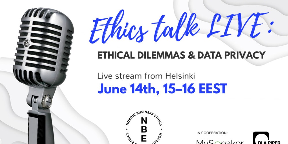 Recording available: June – Ethics Talk LIVE: Ethical dilemmas & data privacy
