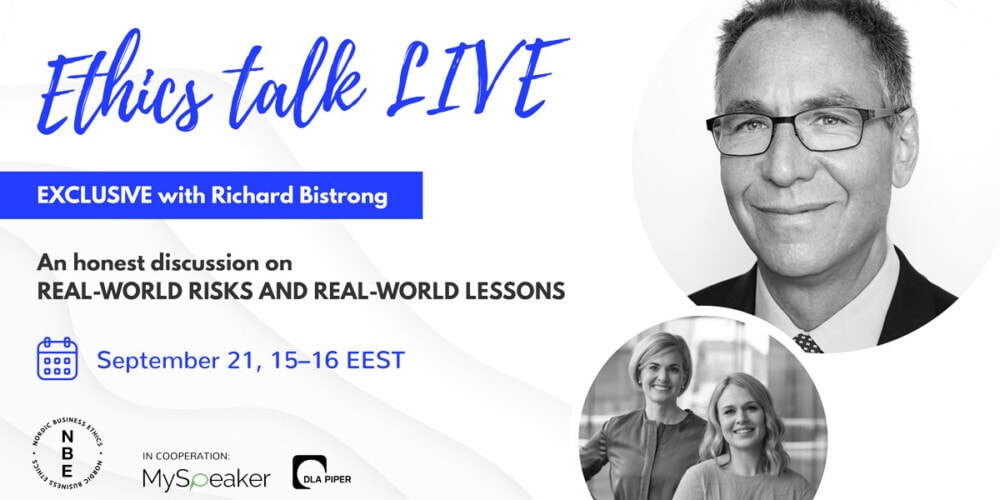 RECORDING AVAILABLE: September – Ethics Talk LIVE Exclusive with Richard Bistrong: An Honest Discussion on Real- World Risks and Real-World Lessons