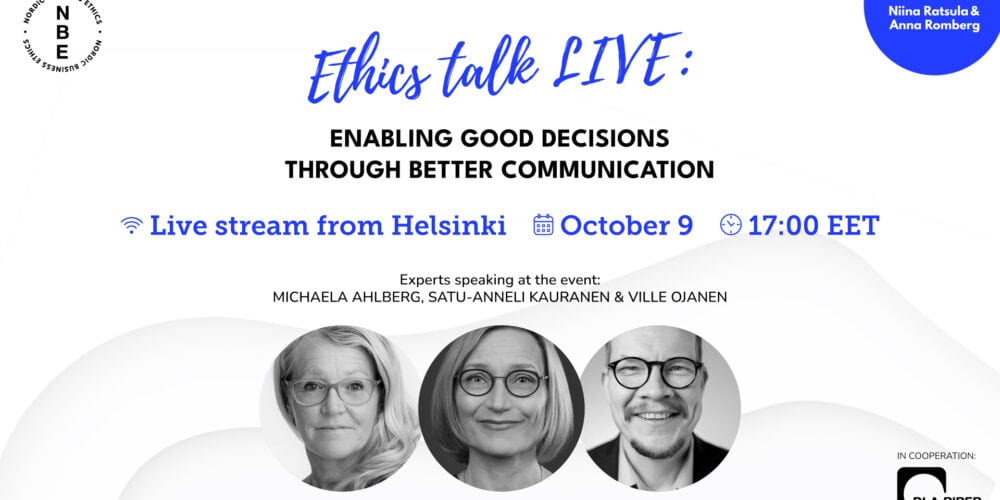 EthicsTalkLIVE: Enabling Good Decisions Through Better Communication